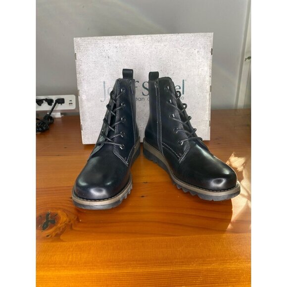 Josef Seibel Lina 06 black leather boot with faux fur lining. Size 6 Comfort - Picture 1 of 9